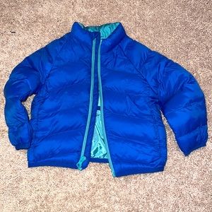 Blue Toddler Packable Water Repellent Jacket
